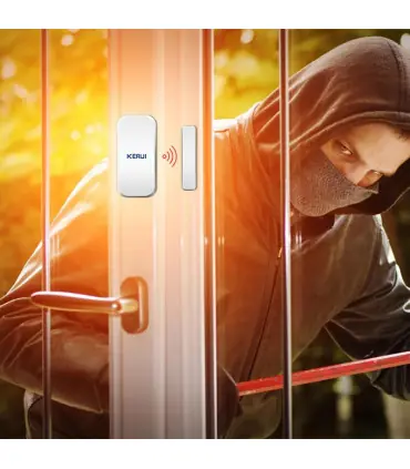 [10pcs] KERUI – détecteur de capteur magnétique de porte sans fil, pour panneau de clavier tact