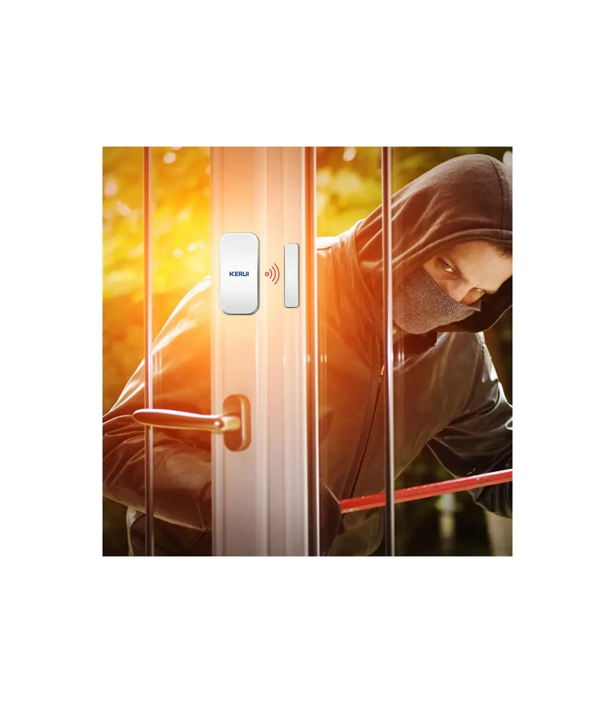 [10pcs] KERUI – détecteur de capteur magnétique de porte sans fil, pour panneau de clavier tact