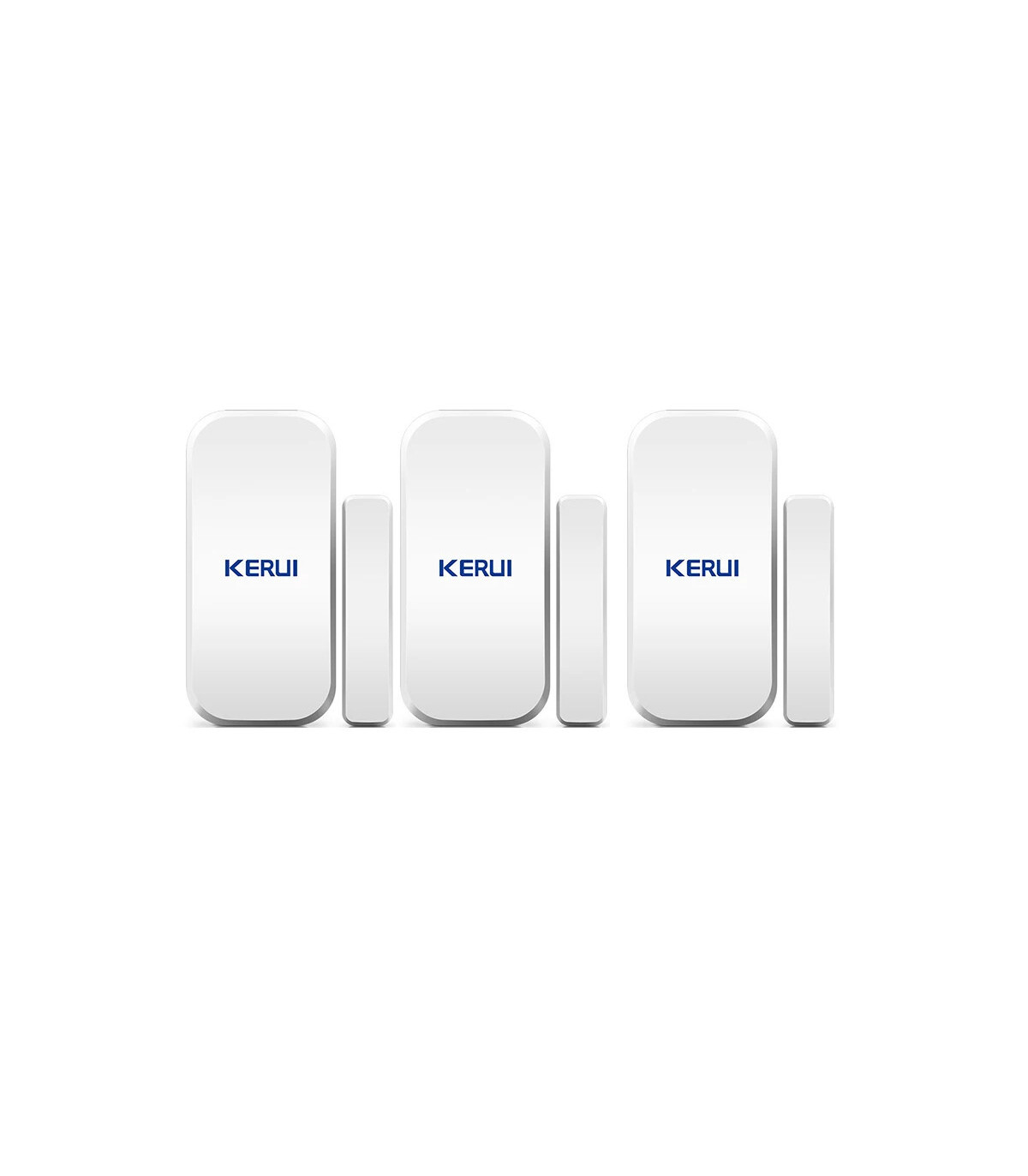 3pcs KERUI détecteur magnétique de porte sans fil vue générale