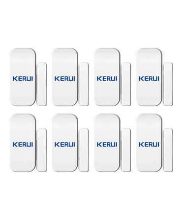 [8pcs] KERUI – détecteur de capteur magnétique de porte sans fil, pour panneau de clavier tacti