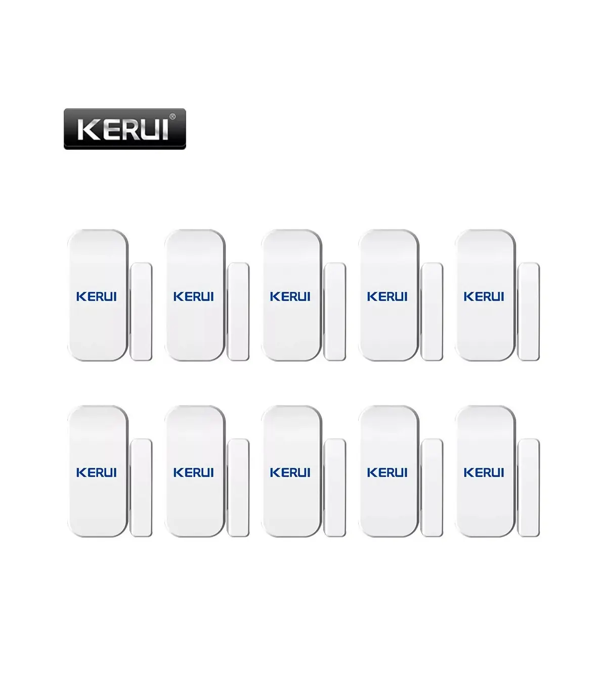[8pcs] KERUI – détecteur de capteur magnétique de porte sans fil, pour panneau de clavier tacti