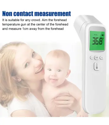 [Item2 black] AiQUE thermomètre infrarouge numérique LCD mesure du corps enfants adultes fièvre