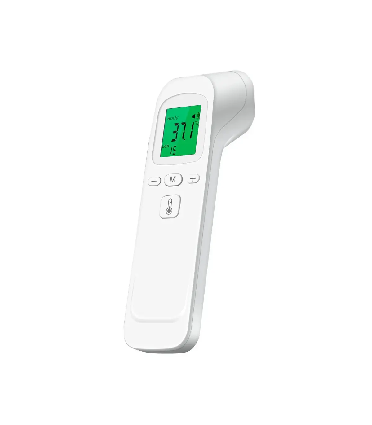 [White] AiQUE thermomètre infrarouge numérique LCD mesure du corps enfants adultes fièvre IR en