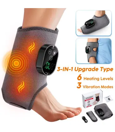[3-IN-1 Upgrade Type] Attelle de poignet électrique avec compresse chaude réglable, Massage par