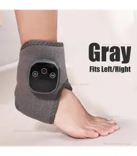 [Gray 1pcs] Le masseur électrique de cheville et de poignet peut vibrer et la thérapie par comp
