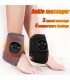 [Black 1pcs] Le masseur électrique de cheville et de poignet peut vibrer et la thérapie par com