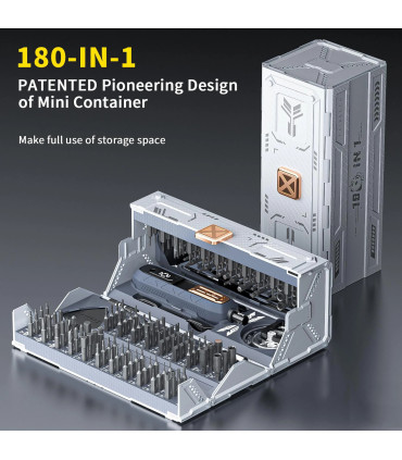 Jeu de tournevis de précision 180 en 1, forets magnétiques, outils professionnels de réparation