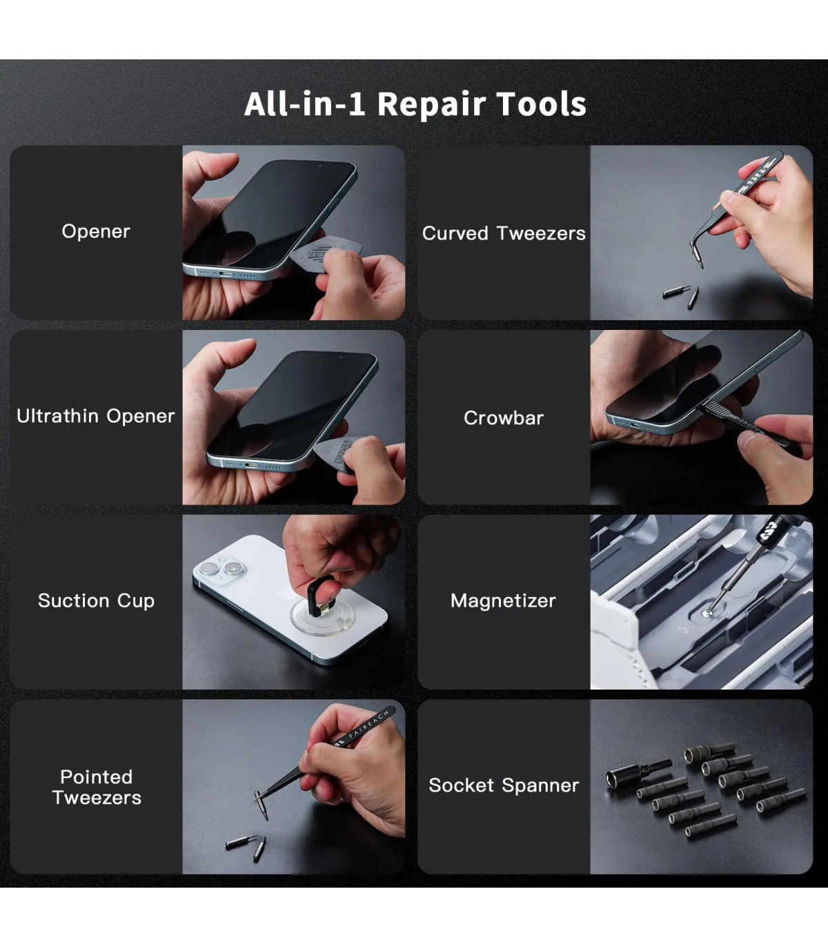 Jeu de tournevis de précision 180 en 1, forets magnétiques, outils professionnels de réparation