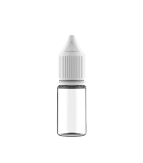 Chubby Gorilla V3, 10 ml - Lot de 10 flacons compte-gouttes, transparent, Capuchon blanc