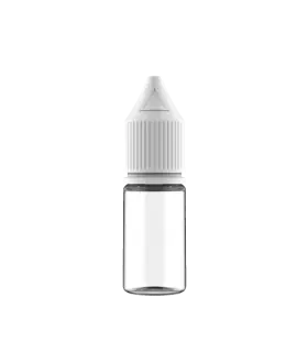 Chubby Gorilla V3, 10 ml - Lot de 10 flacons compte-gouttes, transparent, Capuchon blanc