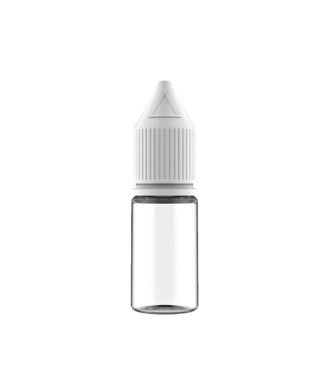 Chubby Gorilla V3, 10 ml - Lote de 10 frascos cuentagotas, transparente, Tapón blanco
