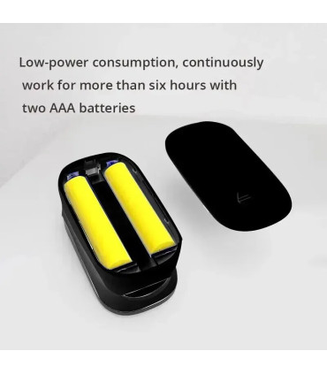 [Black] Oxymètre de pouls au doigt, appareil médical portable, compteur de saturation de la fré