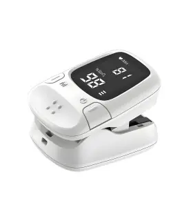 [White] Mini oxymètre de pouls Portable pour la santé, Saturation de l\'oxygène dans le sang, ox