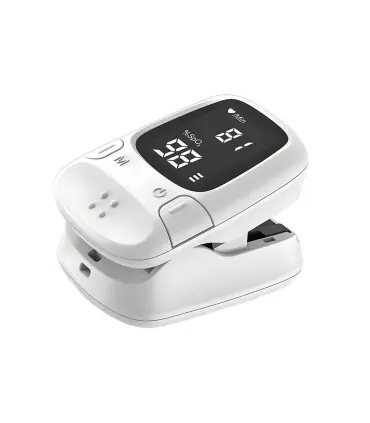 [White] Mini oxymètre de pouls Portable pour la santé, Saturation de l\'oxygène dans le sang, ox