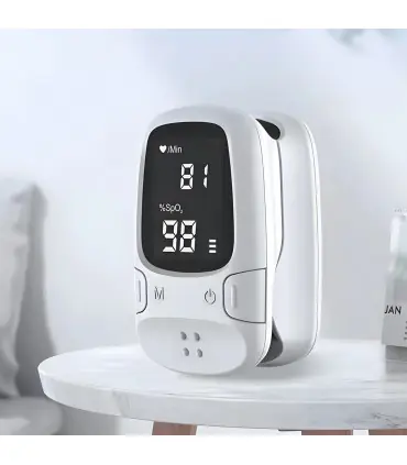 [White] Mini oxymètre de pouls Portable pour la santé, Saturation de l\'oxygène dans le sang, ox