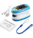 [Blue] Oxymètre de pouls au doigt pour enfants, aste, écran TFT, sangle, lanière, compteur de s