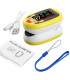 [Yellow] Oxymètre de pouls au doigt pour enfants, aste, écran TFT, sangle, lanière, compteur de