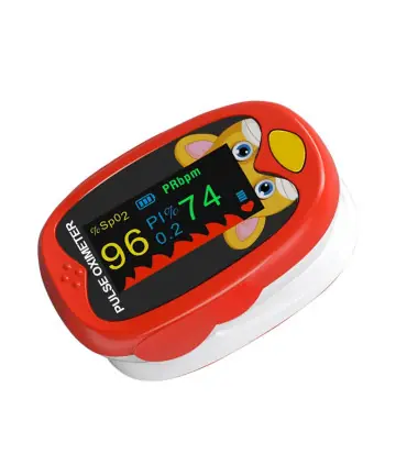 [Red] Oxymètre de pouls médical pour nourrissons, compteur de saturation d\'oxygène dans le sang
