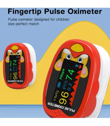[Red] Oxymètre de pouls médical pour nourrissons, compteur de saturation d\'oxygène dans le sang