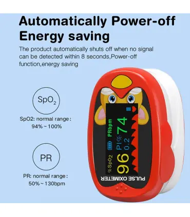 [Red] Oxymètre de pouls médical pour nourrissons, compteur de saturation d\'oxygène dans le sang