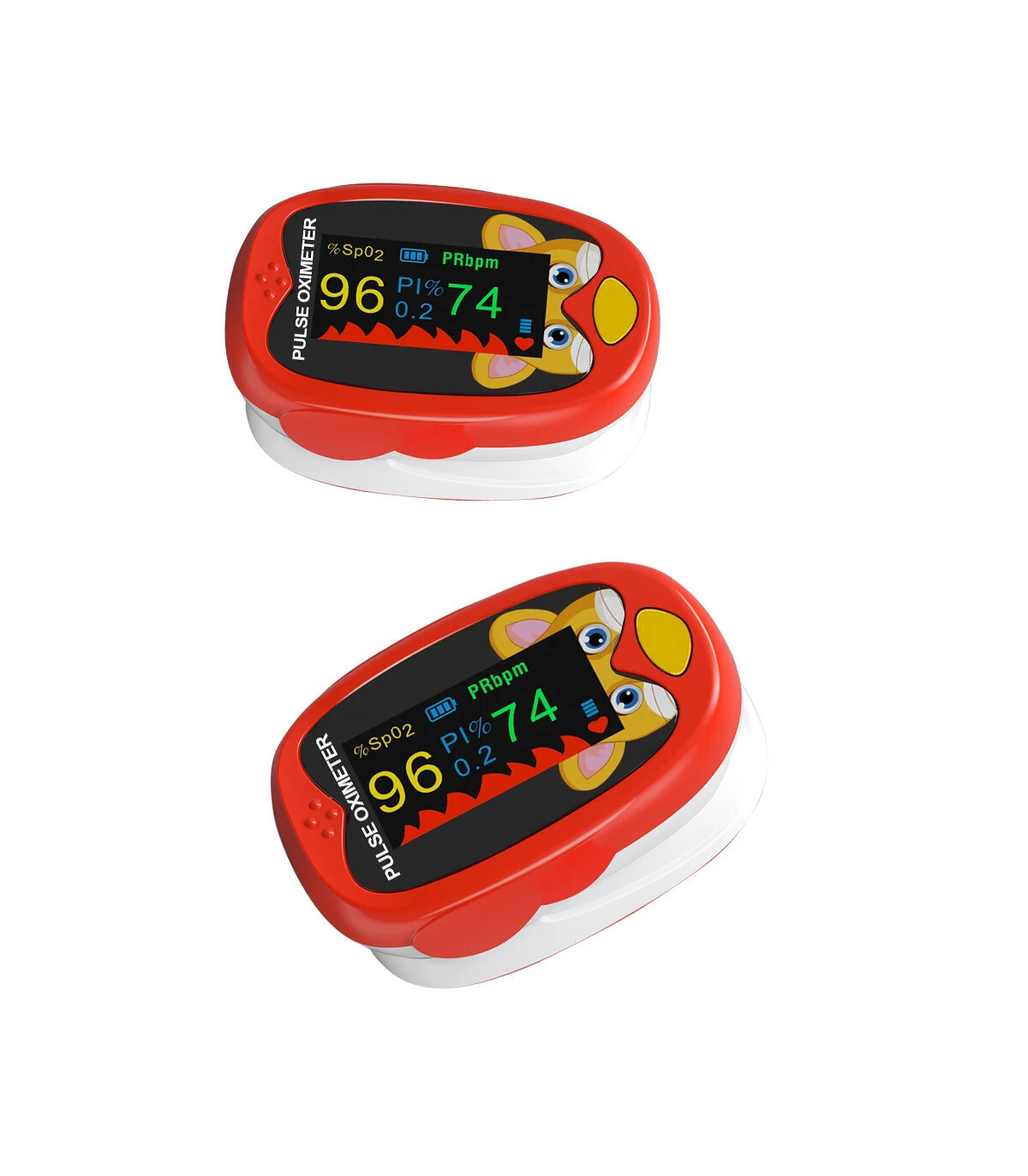 [Red] Oxymètre de pouls médical pour nourrissons, compteur de saturation d\'oxygène dans le sang