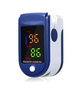 [Blue] Oxymètre de pouls au doigt pour pédiatrie et enfant, pulsoximètre médical, compteur de s