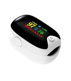 [AD901-TFT-White] Oxymètre médical de pouls au doigt, saturomètre, saturation d\'oxygène, oxymèt