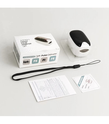 [AD901-TFT-White] Oxymètre médical de pouls au doigt, saturomètre, saturation d\'oxygène, oxymèt