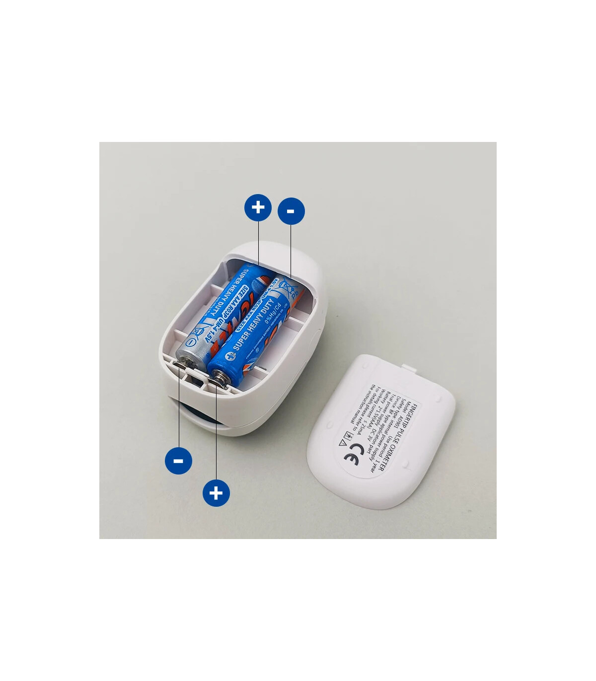 [AD901-TFT-White] Oxymètre médical de pouls au doigt, saturomètre, saturation d\'oxygène, oxymèt