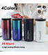 [White-Pink-Blue 500ML] Bouteille Thermos à café en acier inoxydable de 400ML, tasse thermique,