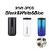 [Black-White-Blue 500ML] Bouteille Thermos à café en acier inoxydable de 400ML, tasse thermique