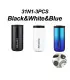 [Black-White-Blue 500ML] Bouteille Thermos à café en acier inoxydable de 400ML, tasse thermique