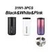 [Black-White-Pink 500ML] Bouteille Thermos à café en acier inoxydable de 400ML, tasse thermique