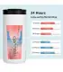 [Pink-Blue-2PCS 500ML] Bouteille Thermos à café en acier inoxydable de 400ML, tasse thermique, 