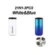 [White-Blue-2PCS 500ML] Bouteille Thermos à café en acier inoxydable de 400ML, tasse thermique,