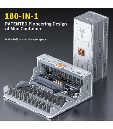 [180 in 1] Jeu de tournevis de précision 180 en 1, forets magnétiques, outils professionnels de