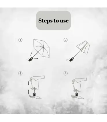 [Beige] Parapluie automatique 24 os 106 cm pour hommes et femmes à l\'extérieur grand parapluie 