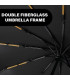 [Black] Parapluie automatique 24 os 106 cm pour hommes et femmes à l\'extérieur grand parapluie 