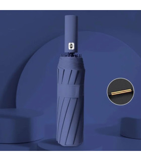 [Marine] Automatischer Regenschirm mit 24 Streben, 106 cm für Männer und Frauen, großer Regenschirm für den Außenbereich.