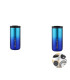 Blue-2PCS bouteille thermos 500ML acier inoxydable