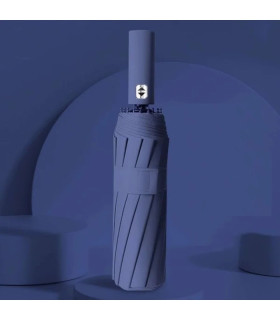 Parapluie automatique [Navy] 24 os 106 cm, grand, pliant, pour hommes et femmes, idéal pour la pluie et le soleil