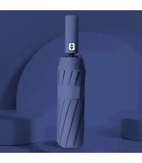 Parapluie automatique [Navy] 24 os 106 cm, grand, pliant, pour hommes et femmes, idéal pour la pluie et le soleil