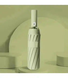 [Verde] Paraguas automático de 24 varillas de 106 cm para hombres y mujeres, paraguas grande para exteriores.