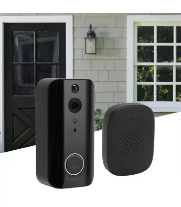 Sonnette caméra 2 voies parler détection de mouvement 1080P Vision nocturne infrarouge sans fil