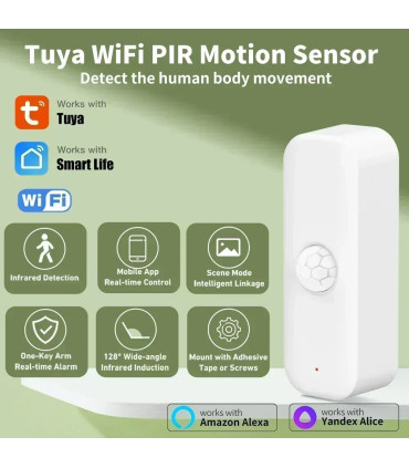 [WiFi Version] Tuya WiFI capteur de mouvement PIR corps humain intelligent capteur anti-cambrio