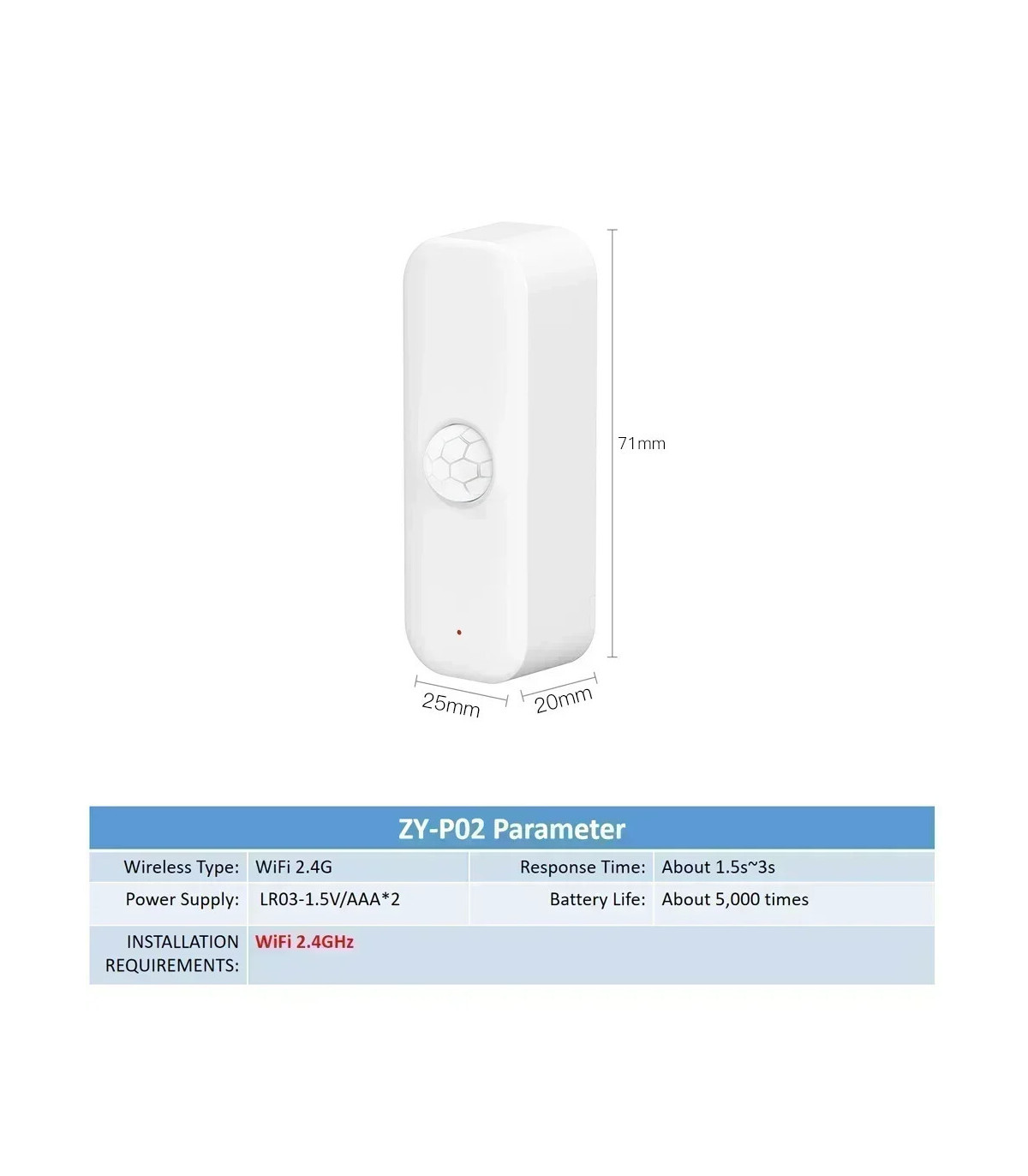 [WiFi Version] Tuya WiFI capteur de mouvement PIR corps humain intelligent capteur anti-cambrio