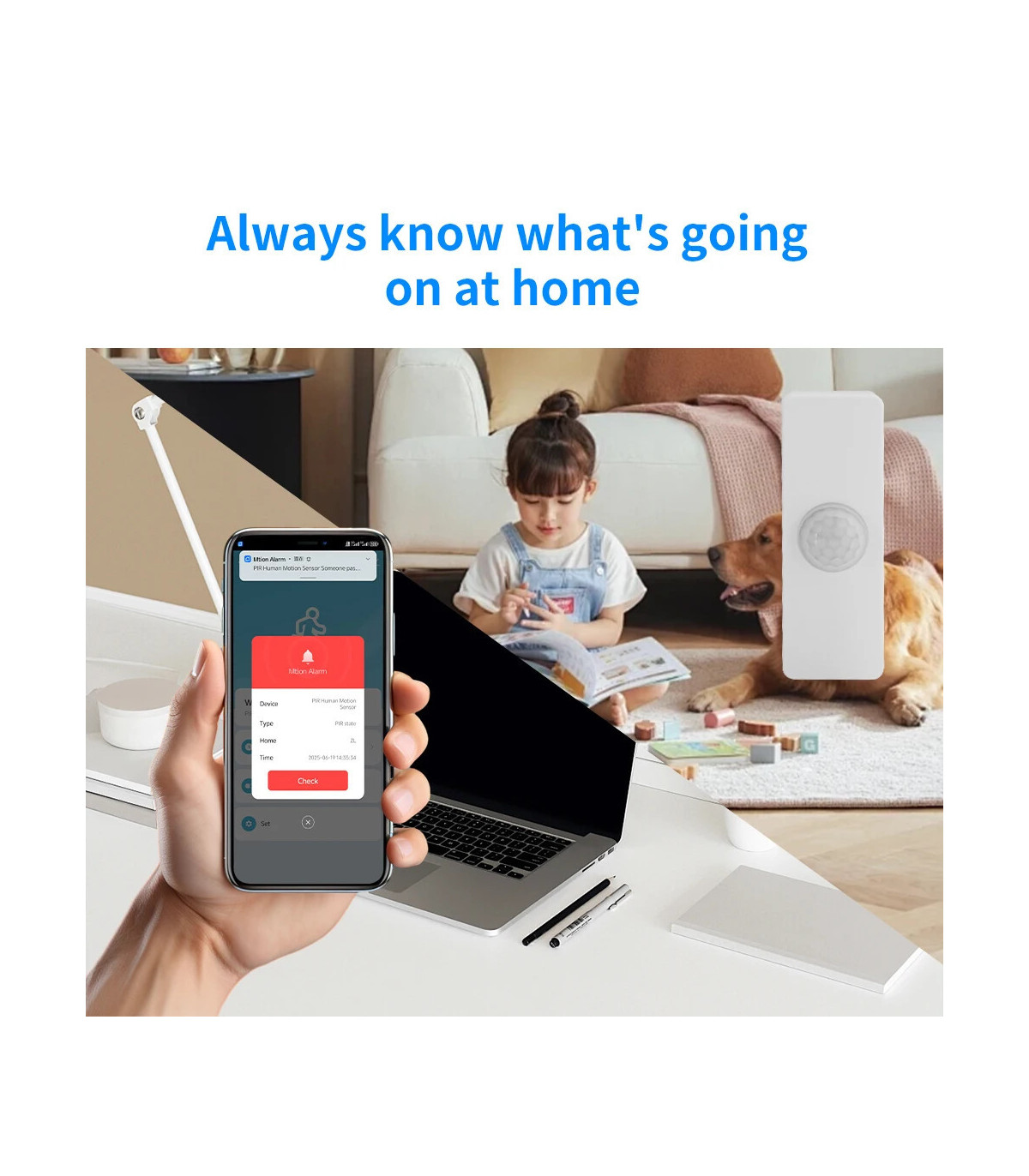 [1PCS WiFi] Tuya – capteur de présence de mouvement PIR intelligent WiFi, télécommande pour mai