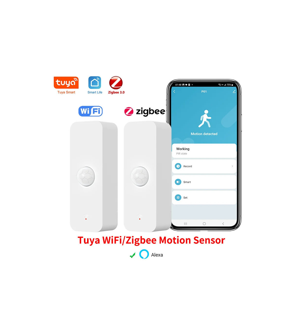 [Zigbee Version] Tuya WiFi Zigbee PIR capteur de mouvement maison intelligente corps humain dét