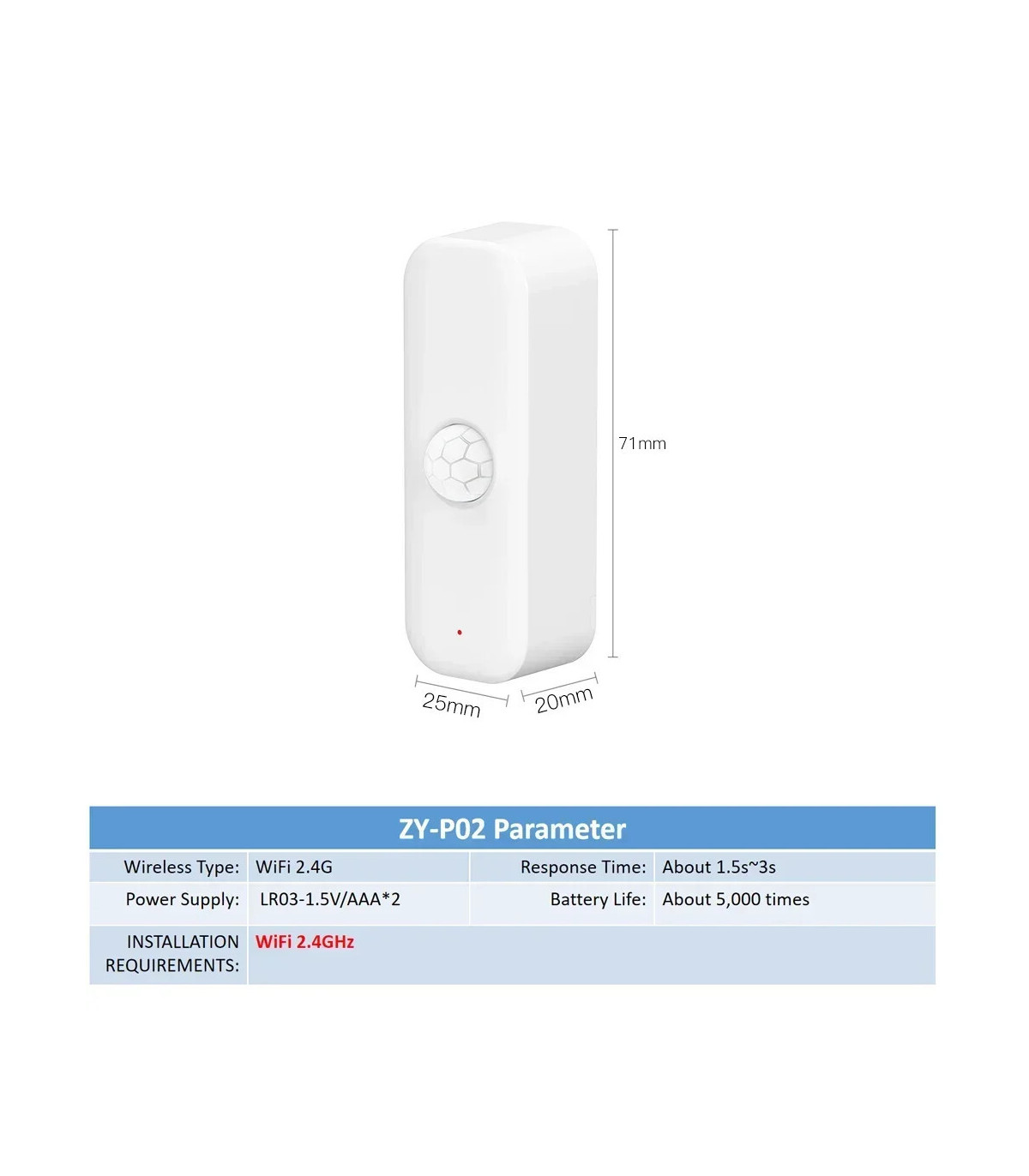 [WiFi Version] Tuya WiFI capteur de mouvement PIR corps humain intelligent capteur anti-cambrio