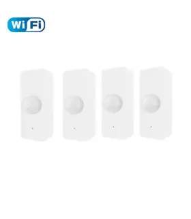 [4PCS WiFi] Capteur de mouvement WiFi sans fil Tuya, détecteur PIR, application Smart Life, dis